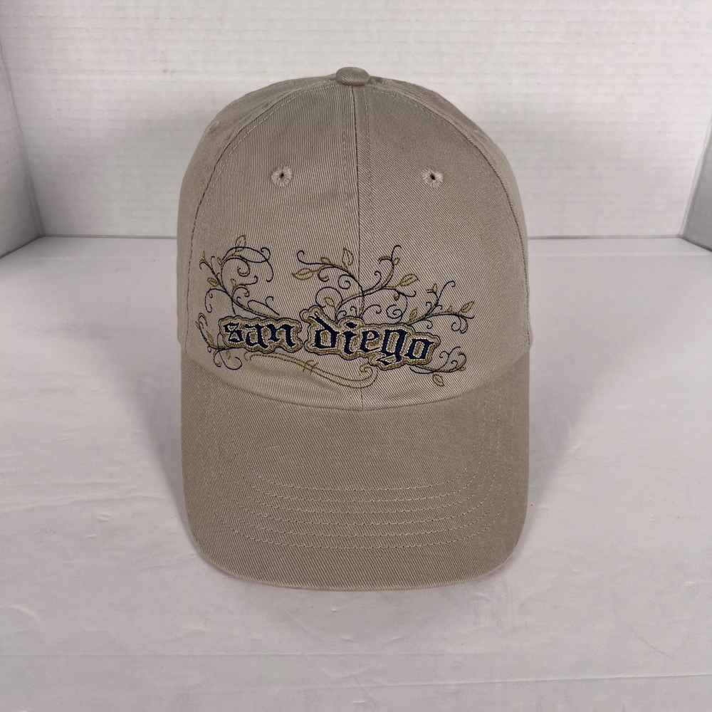 The Duck Company San Diego Embroidered‎ Baseball Cap Tan One Size Adjustable